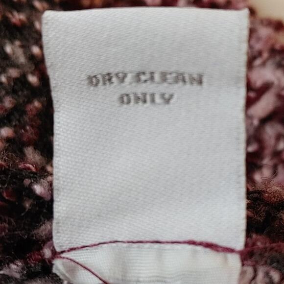 Dress Barn Size Medium M Purple Marbled Zipper Sweater Winter Warm Cozy Comfy - Picture 5 of 11